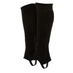 Adults Suede Half Chaps Black -Outdoor Gear Store go 330019 z