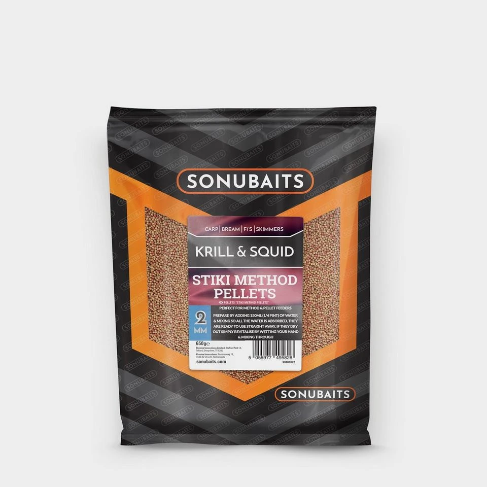 Stiki Mthd Pellets Krill & Squid 2mm 3 Stiki Mthd Pellets Krill & Squid 2mm