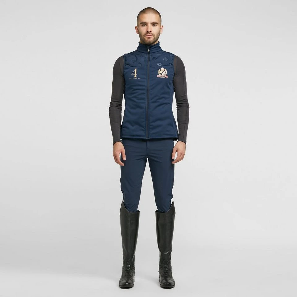 Mens Walton Knee Patch Breeches Navy 5 Mens Walton Knee Patch Breeches Navy - Image 3