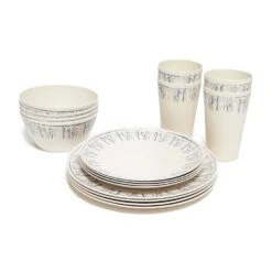 16 Piece Melamine Plastic Tableware Set -Outdoor Gear Store go 513066 z