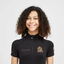 Childs Team Short Sleeve Base Layer Black -Outdoor Gear Store go 517292 d