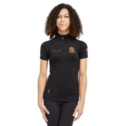 Childs Team Short Sleeve Base Layer Black -Outdoor Gear Store go 517292 z