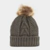 Platinum Georgia Pom Hat Grey