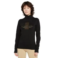 Ladies Cecile Long Sleeve Top Black -Outdoor Gear Store go 526491 z