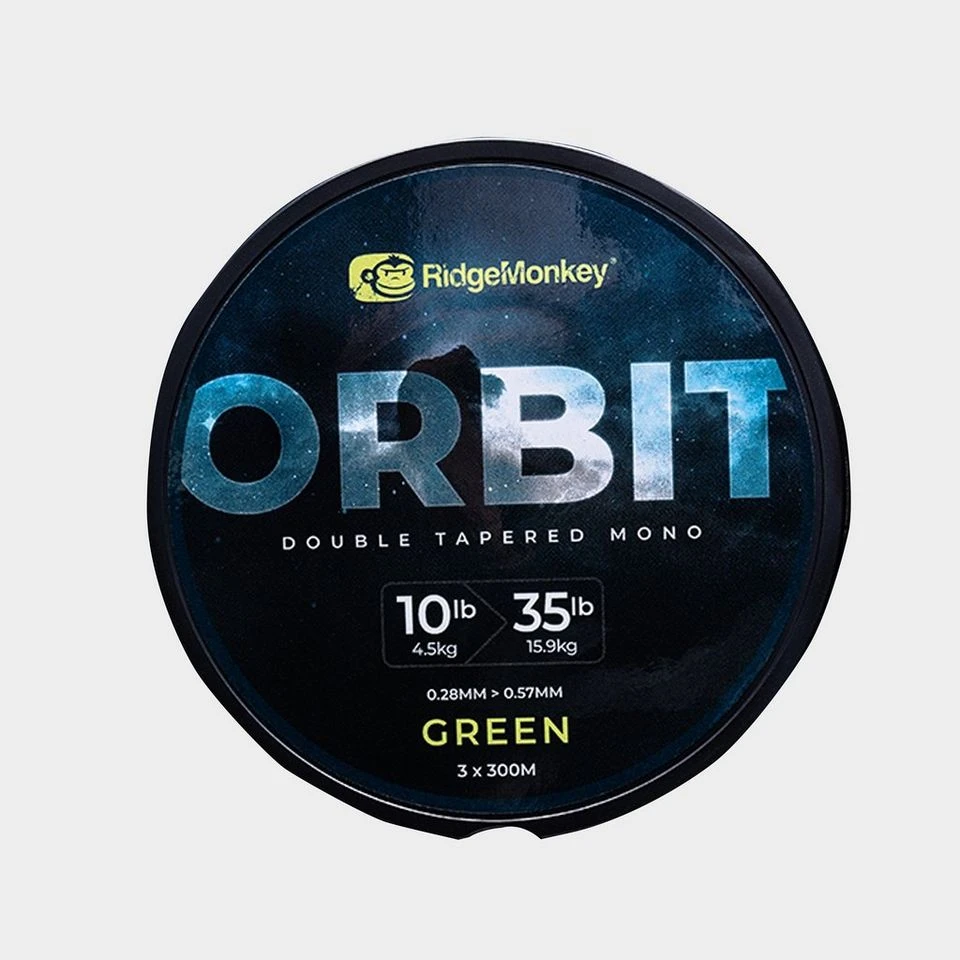 Ridgemonkey Orbit Double Tapered Mono 10/35lb Green 3 Ridgemonkey Orbit Double Tapered Mono 10/35lb Green